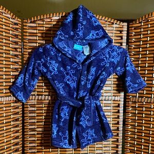 Bluey Toddler Hooded Robe | XS (2T) | Bluey Fleece Bathrobe